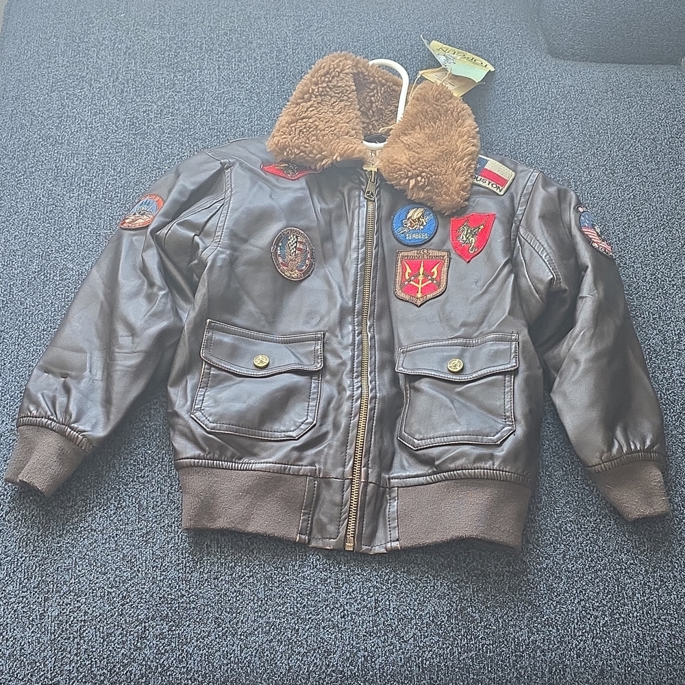 Kids Puffer Jacket - Brown